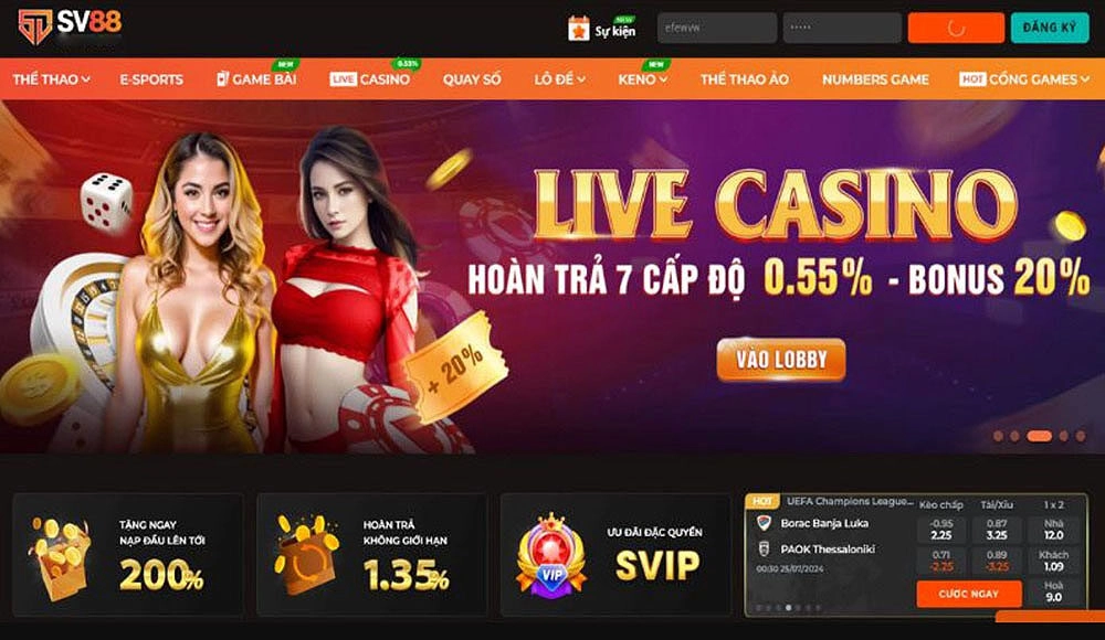 Các nguyên nhân không thể đăng nhập Sv88